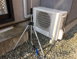 熱中症予防に三脚型ミストスタンド